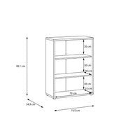 Alice Springs Low Wide Bookcase with Open Shelving in Sand – image 7
