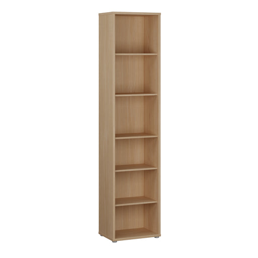 Alice Springs Tall Narrow Bookcase with 5 Shelves in Elegancia Oak – image 1