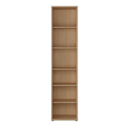 Alice Springs Tall Narrow Bookcase with 5 Shelves in Elegancia Oak – image 2
