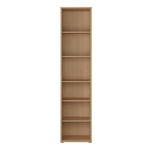 Alice Springs Tall Narrow Bookcase with 5 Shelves in Elegancia Oak – image 2