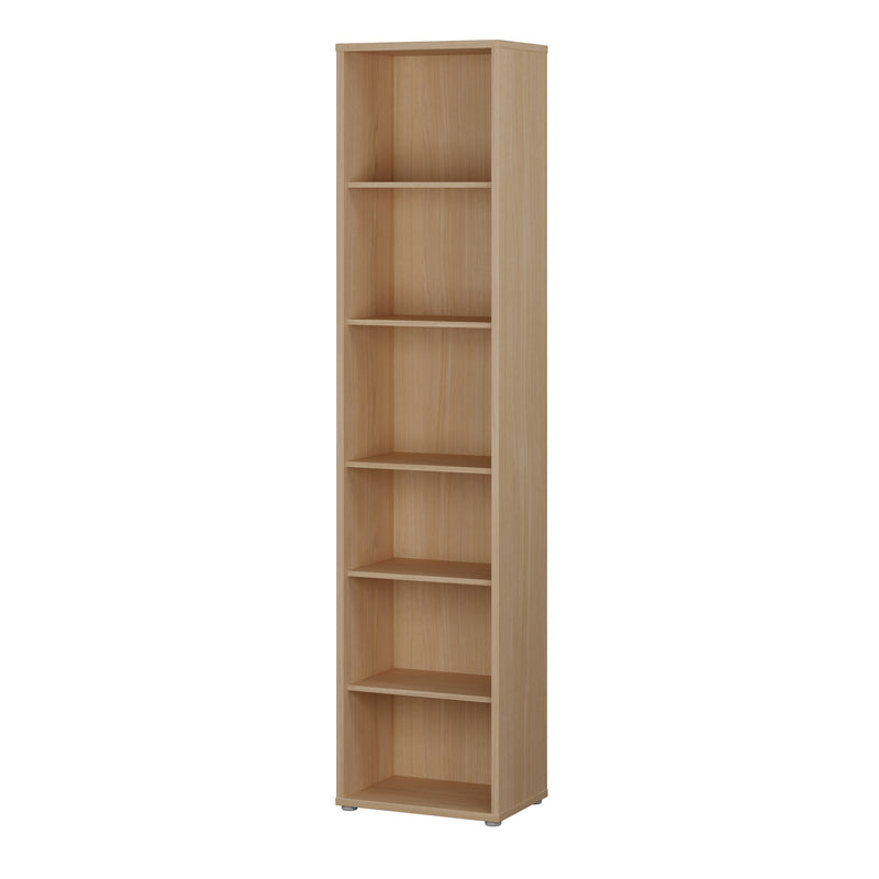 Alice Springs Tall Narrow Bookcase with 5 Shelves in Elegancia Oak – image 3
