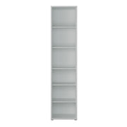 Alice Springs Tall Narrow Bookcase with 5 Shelves in Light Grey – image 2