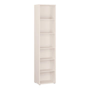 Alice Springs Tall Narrow Bookcase with 5 Shelves in Soft Neutral – image 1