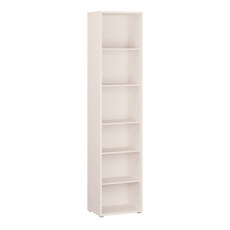 Alice Springs Tall Narrow Bookcase with 5 Shelves in Soft Neutral – image 1