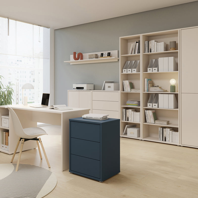 Alice Springs Tall Narrow Bookcase with 5 Shelves in Soft Neutral – image 5