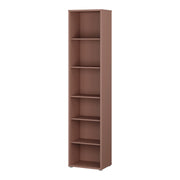 Alice Springs Tall Narrow Bookcase with 5 Shelves in Terracotta – image 3