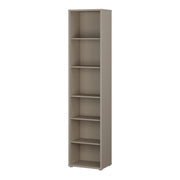 Alice Springs Tall Narrow Bookcase with 5 Shelves in Taupe – image 3