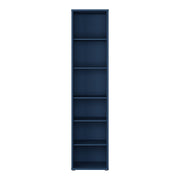 Alice Springs Tall Narrow Bookcase with 5 Shelves in Night Blue – image 2