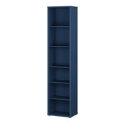 Alice Springs Tall Narrow Bookcase with 5 Shelves in Night Blue – image 3