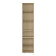 Alice Springs Tall Narrow Bookcase with 5 Shelves in Butter Yellow – image 2