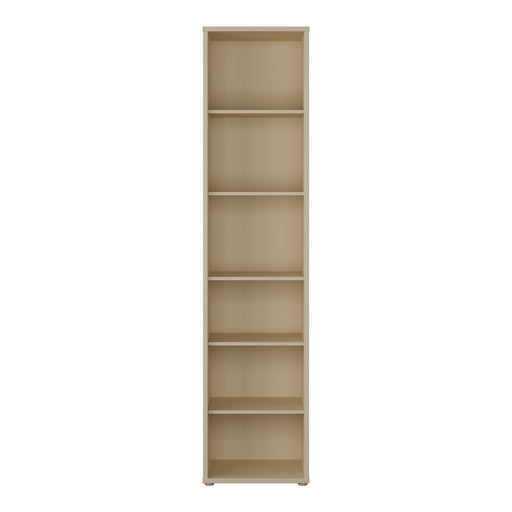 Alice Springs Tall Narrow Bookcase with 5 Shelves in Butter Yellow – image 2