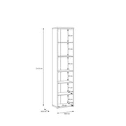 Alice Springs Tall Narrow Bookcase with 5 Shelves in Butter Yellow – image 6