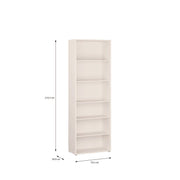 Alice Springs Tall Wide Bookcase with 5 Shelves in Sand – image 9