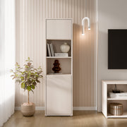 Alice Springs Tall Storage Cabinet with 2 Push-to-Open Doors & 1 Shelf in Sand – image 6
