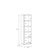 Alice Springs Tall Storage Cabinet with 2 Push-to-Open Doors & 1 Shelf in Sand – image 8