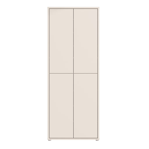 Alice Springs Tall Shoe Cabinet with 4 Doors Push-to-Open in Sand – image 2