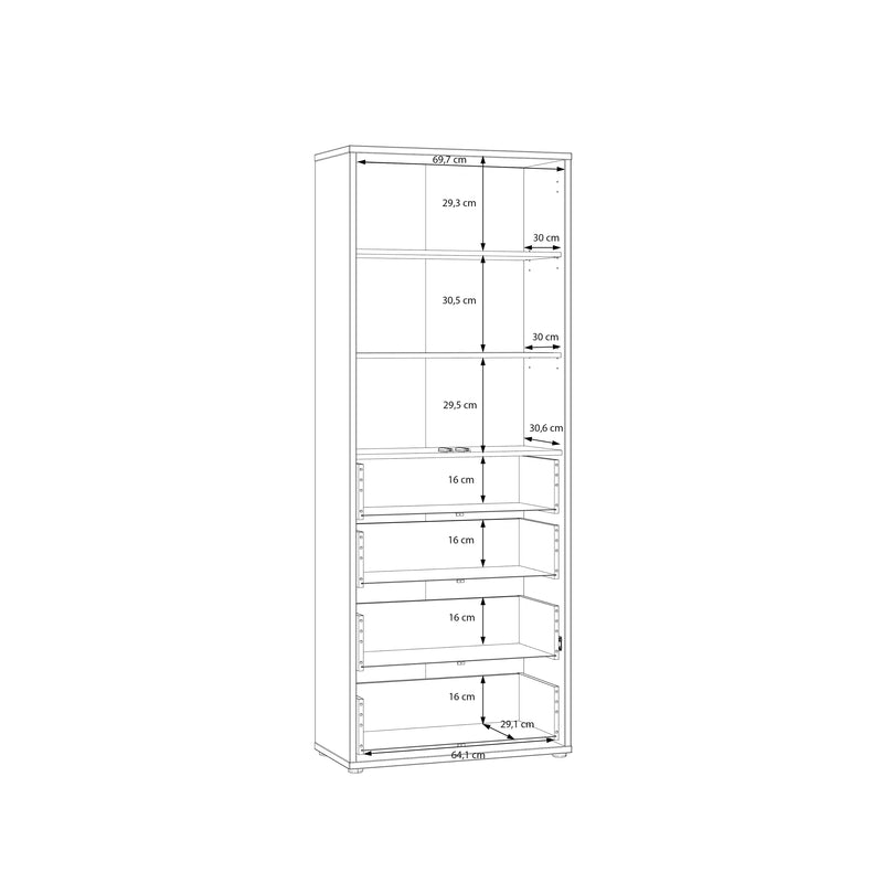 Alice Springs Tall Storage Cabinet with Push-to-Open Doors & 4 Drawers in Sage Green – image 10