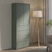 Alice Springs Tall Storage Cabinet with Push-to-Open Doors & 4 Drawers in Sage Green – image 7