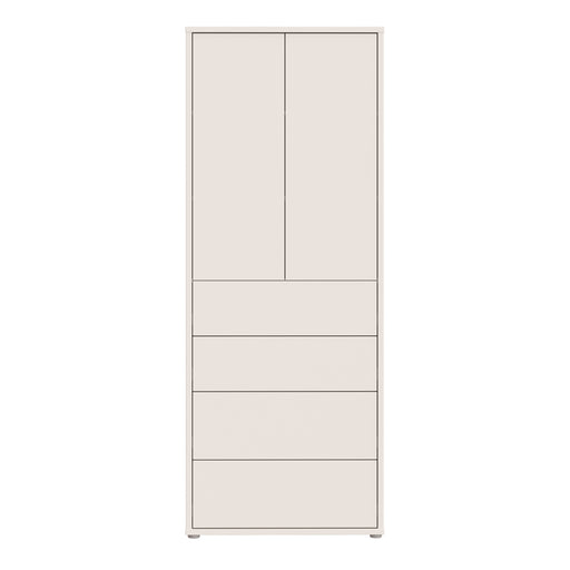 Alice Springs Tall Storage Cabinet with Push-to-Open Doors & 4 Drawers in Sand – image 2