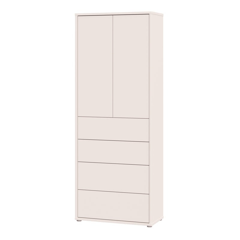 Alice Springs Tall Storage Cabinet with Push-to-Open Doors & 4 Drawers in Sand – image 3