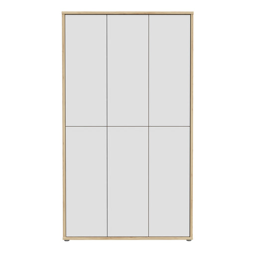 Alice Springs Shoe cabinet with 6 Doors Push-to-Open in Artisan Oak and Light Grey Doors – image 2