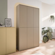 Alice Springs Tall Shoe Cabinet with 6 Doors Push-to-Open in Taupe – image 8