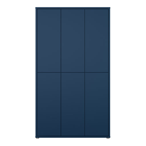 Alice Springs Tall Shoe Cabinet with 6 Doors Push-to-Open in Night Blue – image 2