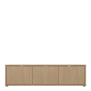 Alice Springs Wide TV Cabinet with 3 Doors Push-to-Open in Elegancia Oak – image 2