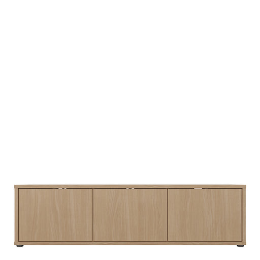 Alice Springs Wide TV Cabinet with 3 Doors Push-to-Open in Elegancia Oak – image 2