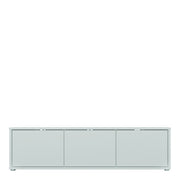Alice Springs Wide TV Cabinet with 3 Doors Push-to-Open in Light Grey – image 2