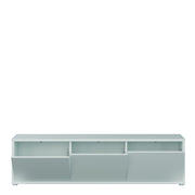 Alice Springs Wide TV Cabinet with 3 Doors Push-to-Open in Light Grey – image 5