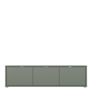 Alice Springs Wide TV Cabinet with 3 Doors Push-to-Open in Sage Green – image 2