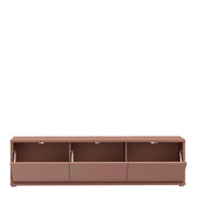 Alice Springs Wide TV Cabinet with 3 Doors Push-to-Open in Terracotta – image 5