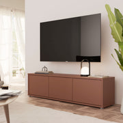Alice Springs Wide TV Cabinet with 3 Doors Push-to-Open in Terracotta – image 6