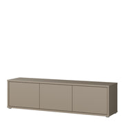 Alice Springs Wide TV Cabinet with 3 Doors Push-to-Open in Taupe – image 3