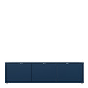Alice Springs Wide TV Cabinet with 3 Doors Push-to-Open in Night Blue – image 2
