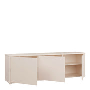 Alice Springs Large TV Cabinet with 3 Doors Push-to-Open in Sand – image 4