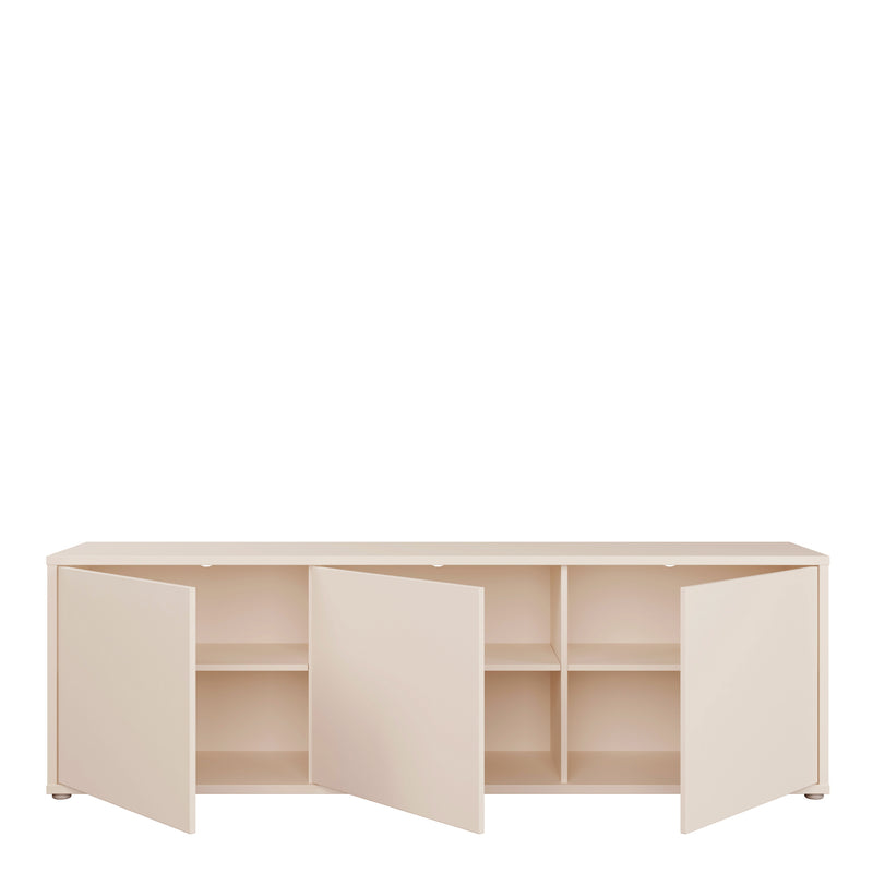 Alice Springs Large TV Cabinet with 3 Doors Push-to-Open in Sand – image 5