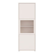Alice Springs Narrow Display Cabinet with 3 Push-to-Open Doors in Sand – image 2