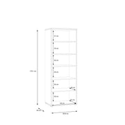 Alice Springs Narrow Display Cabinet with 3 Push-to-Open Doors in Sand – image 9