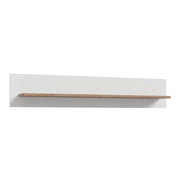 Wensley Wall Shelf in Light Grey and Oak – image 1