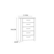 Bohol 5 Drawer Narrow Chest – image 8