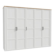 Bohol 5 Door Wardrobe in Riviera Oak/White – image 1
