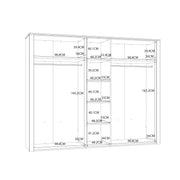 Bohol 5 Door Wardrobe in Riviera Oak/White – image 8
