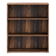 Essential Low Wide 2 Shelf Bookcase in Vintage Oak – image 2