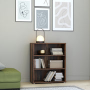 Essential Low Wide 2 Shelf Bookcase in Vintage Oak – image 4