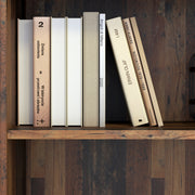 Essential Low Wide 2 Shelf Bookcase in Vintage Oak – image 5