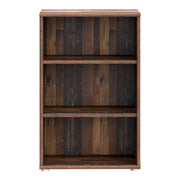 Essential Low Narrow 2 Shelf Bookcase in Vintage Oak – image 2