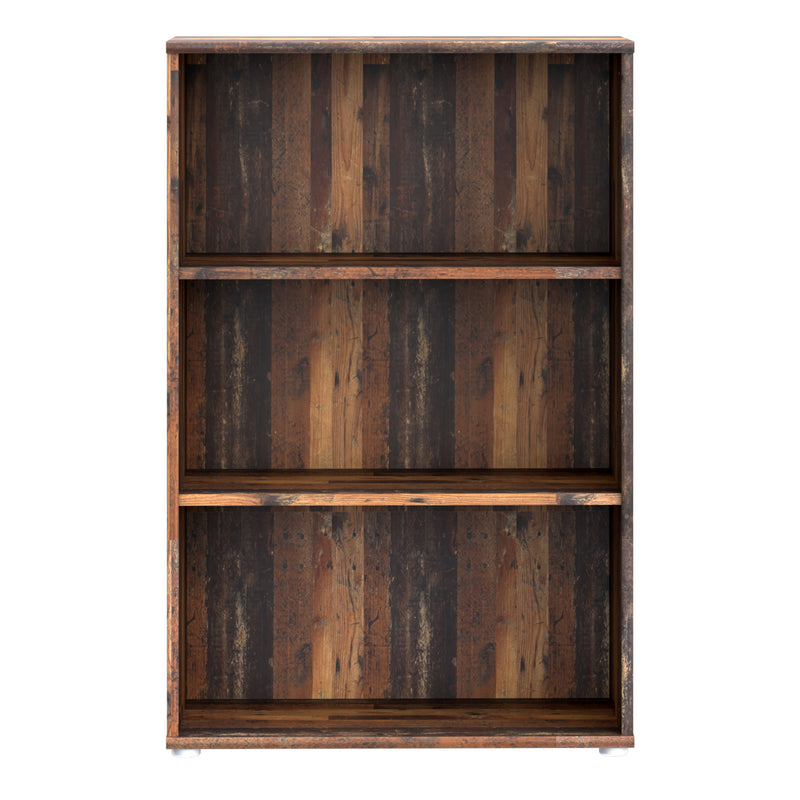 Essential Tall Wide 2 Shelf Bookcase in Vintage Oak – image 2