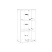 Essential Tall Narrow 2 Shelf Bookcase in Vintage Oak – image 7